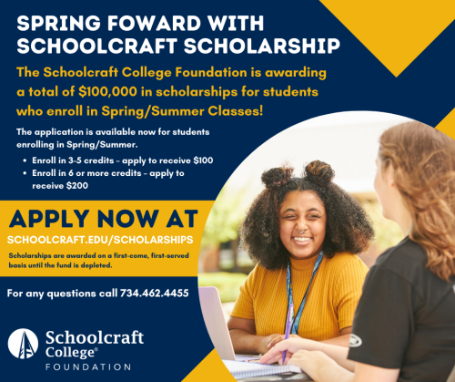 Spring Forward with Schoolcraft Scholarship