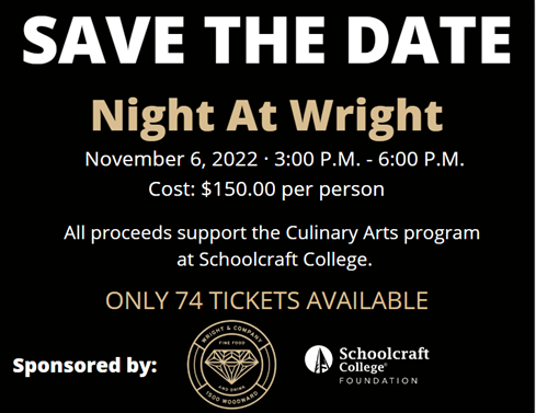 Night At Wright - Save the Date