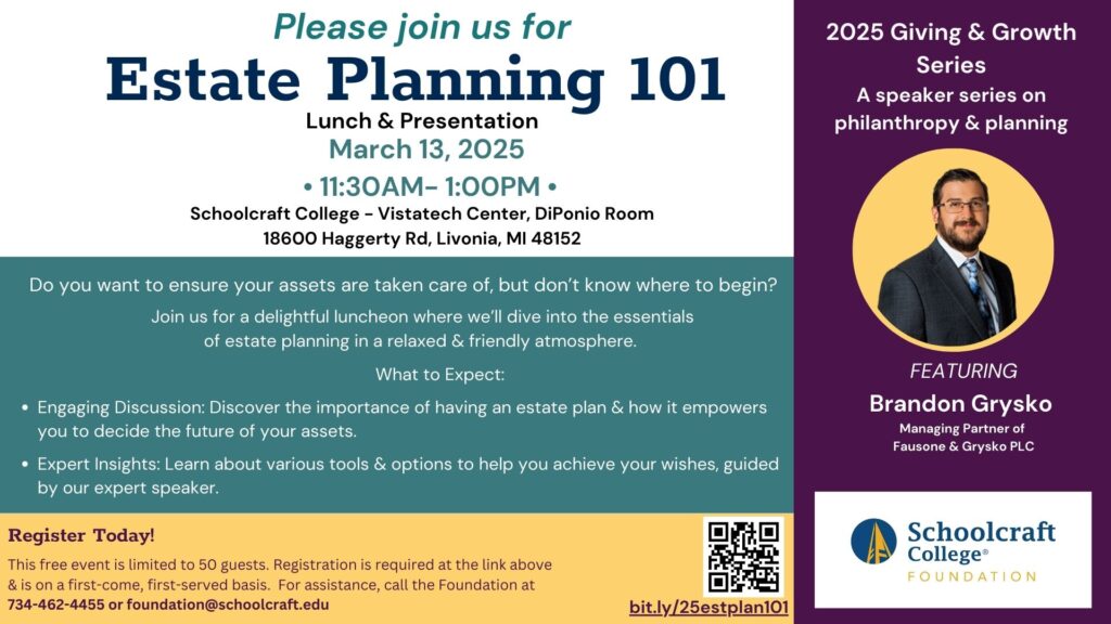 2025 Giving Series (Pop up lunches) - Estate Planning 101