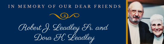 Robert J. Leadley Sr. and Dora K. Leadley Memorial Button