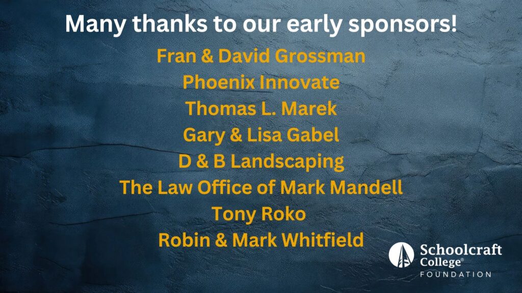 Many thanks to our early sponsors